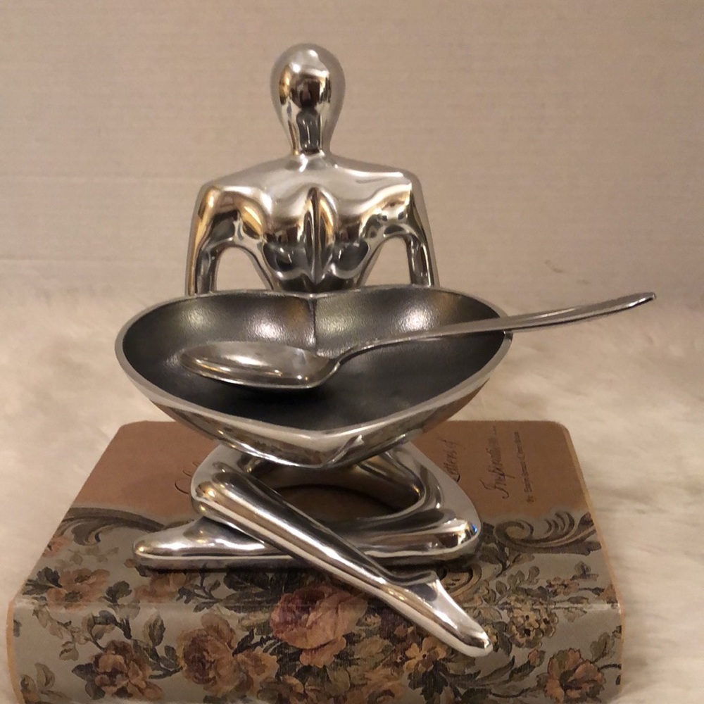 Inspired Generations Human Figure Heart Dish with Spoons